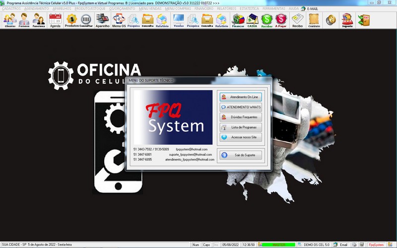 Programa OS Assistncia Tcnica para Celular 5.0 Plus