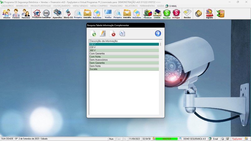 Programa OS Segurana Eletrnica v4.0 - FpqSystem
