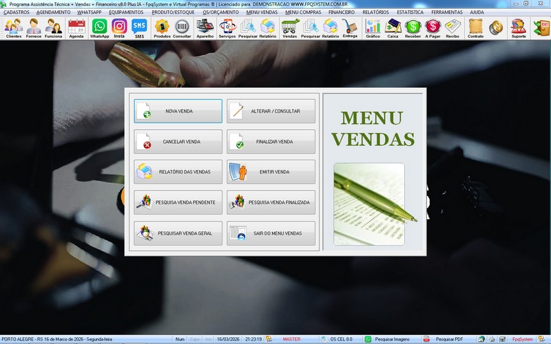 Programa OS Assist�ncia T�cnica para Celular 8.0 Plus